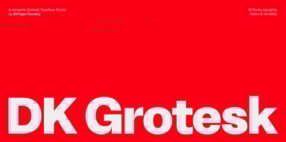 DK Grotesk Font Poster 1