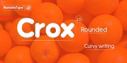 Crox Rounded Font Poster 1