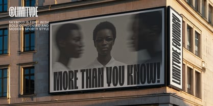 Skybold Font Poster 4