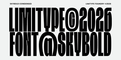 Skybold Font Poster 3