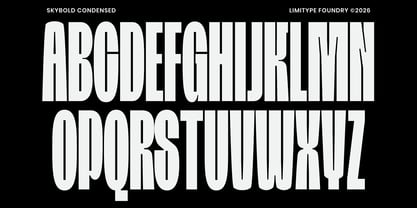 Skybold Font Poster 8