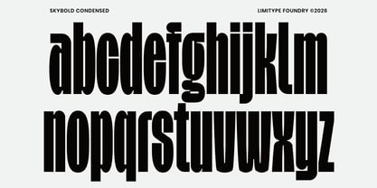 Skybold Font Poster 9