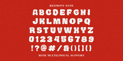 Redmont Font Poster 7