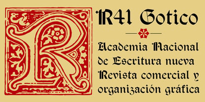 R41 Gotico Font Poster 5