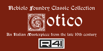 R41 Gotico Font Poster 1