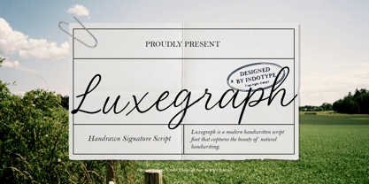 IT Luxegraph Font Poster 1