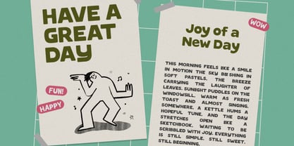 Cloudy Morning Font Poster 4