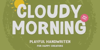 Cloudy Morning Font Poster 1
