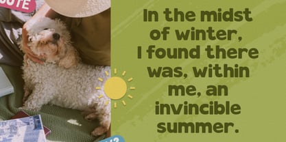 Cloudy Morning Font Poster 3