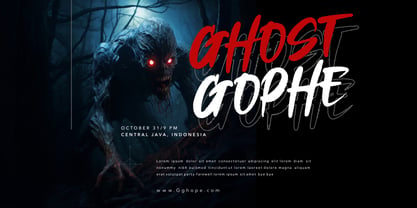 Ghost Sting Font Poster 4