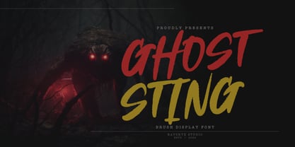 Ghost Sting Font Poster 1