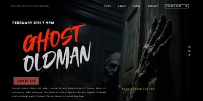 Ghost Sting Font Poster 2