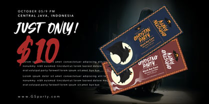 Ghost Sting Font Poster 8
