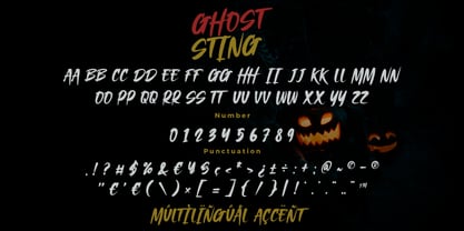 Ghost Sting Font Poster 9