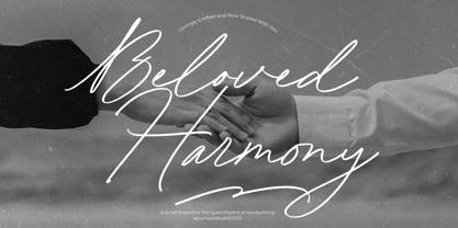 Beloved Harmony Font Poster 1