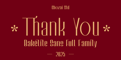 Bakelite Sans Font Poster 8