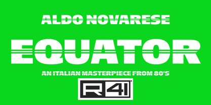 R41 Equator Font Poster 1