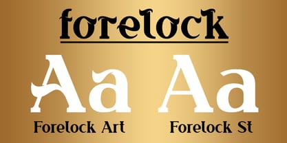Forelock Font Poster 4