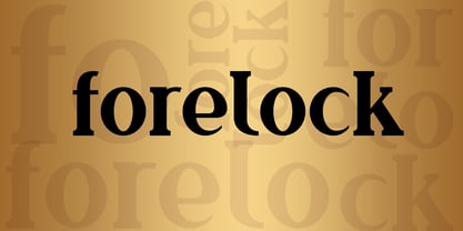 Forelock Font Poster 3
