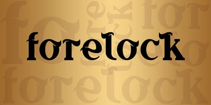 Forelock Font Poster 2