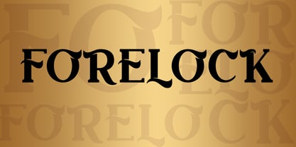 Forelock Font Poster 1
