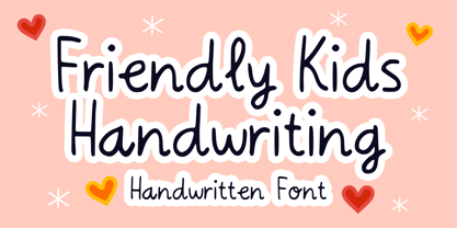 Friendly Kids Handwriting Font Poster 1