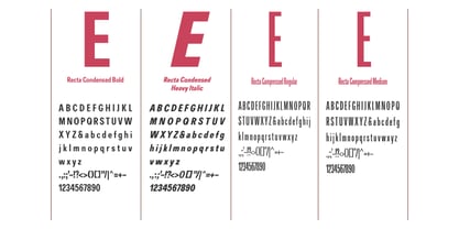 R41 Recta Font Poster 6