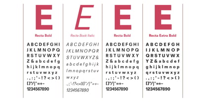 R41 Recta Font Poster 4