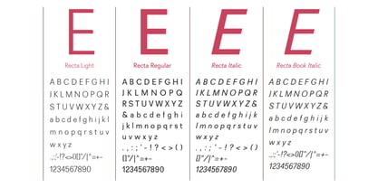 R41 Recta Font Poster 3