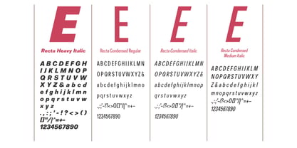 R41 Recta Font Poster 5