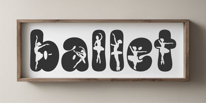 Dancer Jumps Font Poster 5