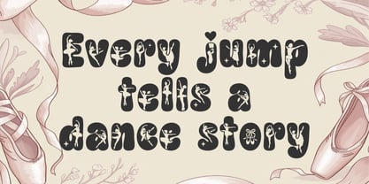 Dancer Jumps Font Poster 6