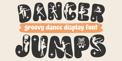Dancer Jumps Font Poster 1
