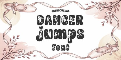 Dancer Jumps Font Poster 2
