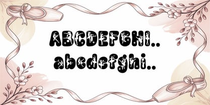 Dancer Jumps Font Poster 3