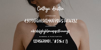 Cinthya Austen Font Poster 12