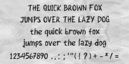 Raw Scribble Font Poster 5