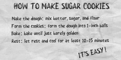 Raw Scribble Font Poster 4