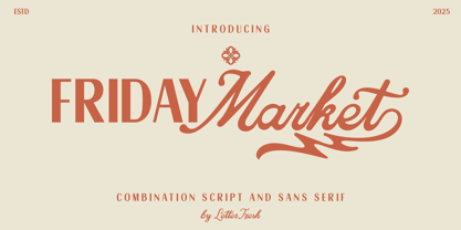 Friday Market Script Font Poster 1