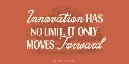 Friday Market Script Font Poster 3