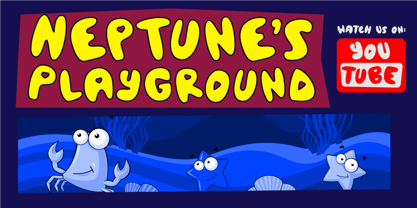 Bouncy Fish Font Poster 5