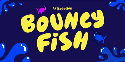 Bouncy Fish Font Poster 1