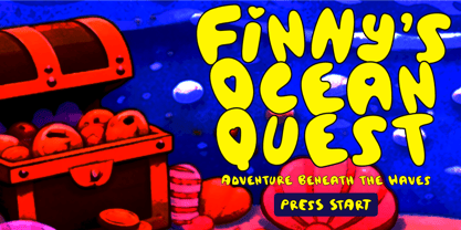 Bouncy Fish Font Poster 3