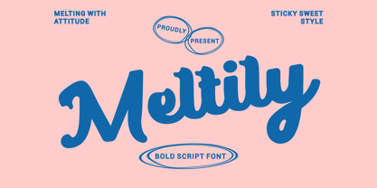 Meltily Font Poster 1