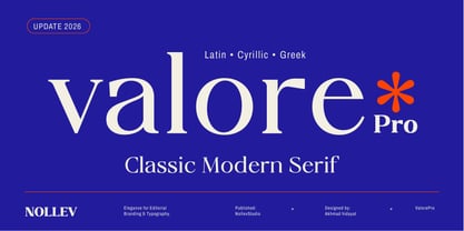 Valore Pro Font Poster 1
