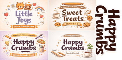 Happy Crumbs Font Poster 2