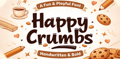 Happy Crumbs Font Poster 1