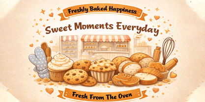 Happy Crumbs Font Poster 6