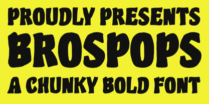Bros Pops Font Poster 1