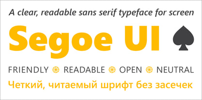 Segoe UI Font Poster 3
